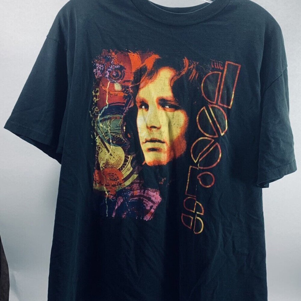 1990s The Doors Riders On The Storm Graphic T-Shirt Classic Rock Music Fan Tee